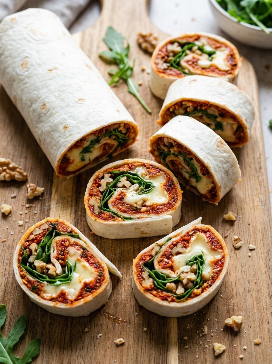 Wrap met brie, walnoten en honing
